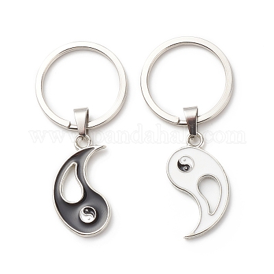 Подвесные брелки из сплава эмали KEYC-JKC00357-1