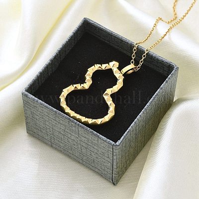 Ионное покрытие(ip) 304 нержавеющая сталь кулон ожерелье NJEW-K255-20G-1