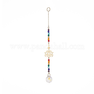 Каплевидные стеклянные ловушки для солнца ab HJEW-JM00843-1