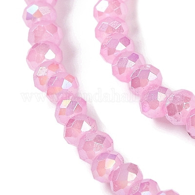 Запекание гальванических нитей стеклянных бусин DGLA-A039-J4mm-B18-1