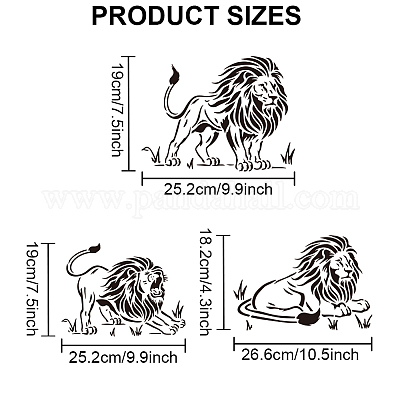 1 комплект трафаретов для рисования домашних животных DIY-MA0004-58-1