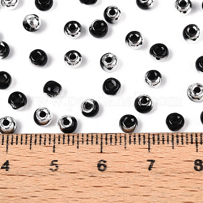 6/0 полупокрытая стеклянная бусина SEED-N008-04B-1