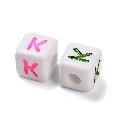 Непрозрачные акриловые бусины OACR-I022-01K-1