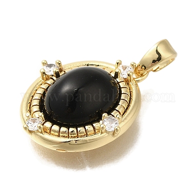 Латунные микро проложить кубического циркония подвески KK-K388-24G-1