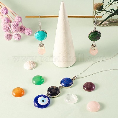 Кабошоны из натуральных и синтетических драгоценных камней 2 размера G-SZ0001-74-1