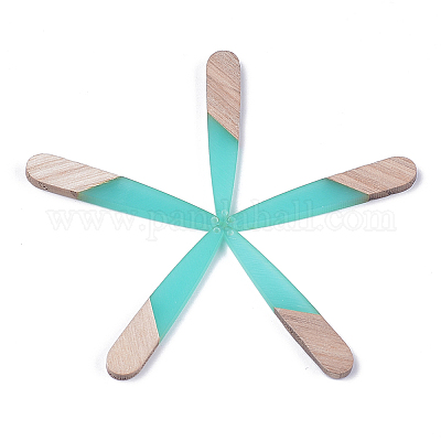 Подвески из смолы и дерева&nbsp;LS-X-RESI-S358-40D-1