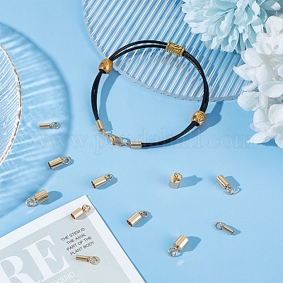 32 шт. 4 наконечника для шнура из нержавеющей стали 201 STAS-UN0053-15G-1