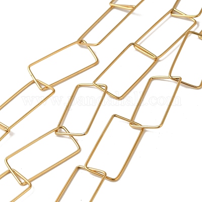 Ионное покрытие (ip) прямоугольные звенья цепи из нержавеющей стали 304 CHS-Q006-01G-1