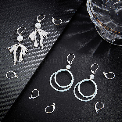 Латунная фурнитура Leverback для серег KK-CN0003-07B-S-1