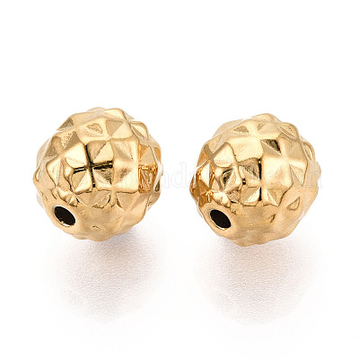 Текстурированные бусины из нержавеющей стали 304 STAS-T072-03G-1