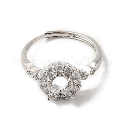 Регулируемые литые сеттинги площадку кольцо KK-C022-01D-P-1