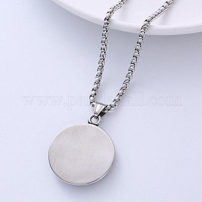 Ожерелья с подвеской в виде большого глаза-черепа из нержавеющей стали 304 в стиле панк-хеллоуин JH8700-1