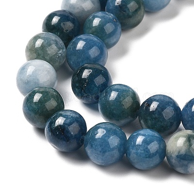 Природные окрашенные белого нефрита нитей бисера G-M402-C03-02-1