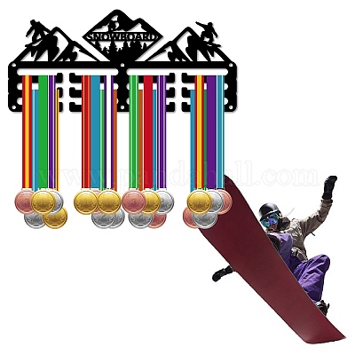 Спортивная тема железная вешалка для медалей настенная стойка для дисплея ODIS-WH0055-165-1