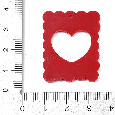 Непрозрачные акриловые подвески FIND-K017-12B-1