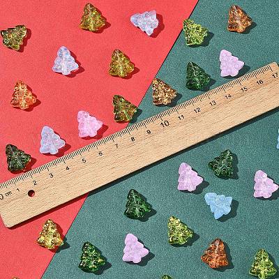 40 шт. окрашенные и нагретые стеклянные бусины GLAA-FS0001-88B-1