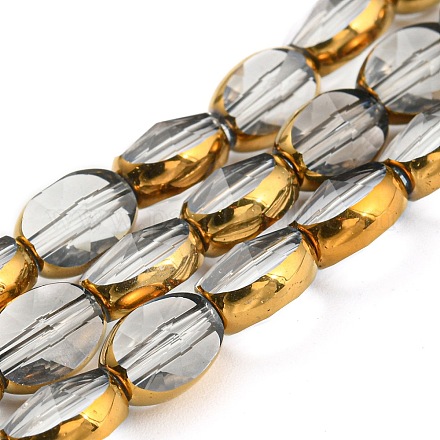 Гальванизируйте прозрачное стекло бисер нитей EGLA-G037-03A-HP08-1