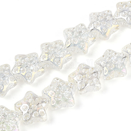 Гальванизируйте прозрачное стекло бисер нитей EGLA-N020-02B-1