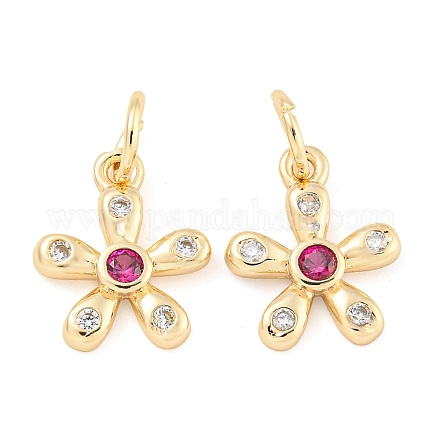 Покрытие стойки латунь микропаве прозрачные кубические циркониевые подвески KK-F089-07G-1