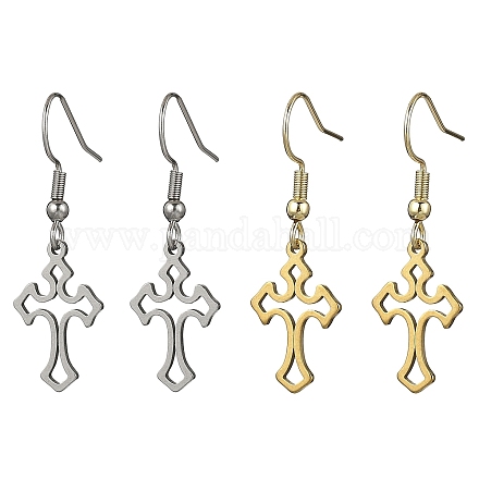 Серьги-подвески из нержавеющей стали 304 EJEW-JE06692-1