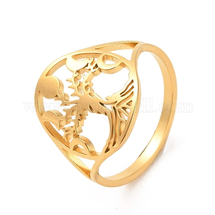 Кольца-манжеты из нержавеющей стали 304 RJEW-Q808-08G-1