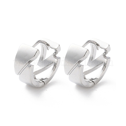 Латунные серьги обруча EJEW-S241-14P-1