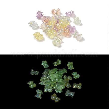 УФ-покрытие светящиеся радужные переливающиеся акриловые бусины LACR-R001-01A-1