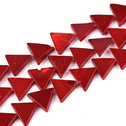 Нити бусин из натуральных пресноводных раковин SHEL-T020-15-1