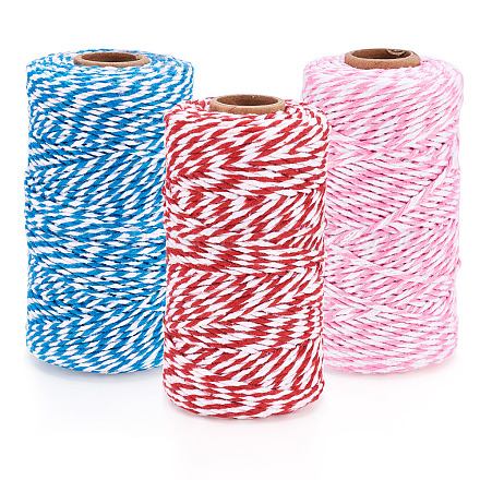 3 рулон 3-х цветных двухцветных хлопковых ниток&nbsp;OCOR-TA0002-24-1