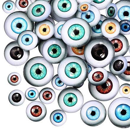 70шт 5 стиля стеклянных кабошонов GGLA-SZ0001-36-1