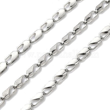 Изготовленные вручную цепочки из нержавеющей стали марки 304 с полыми прямоугольными звеньями&nbsp;STAS-F341-02P-1