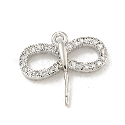 Латунные микропаве прозрачные подвески с фианитом KK-Z057-03P-1