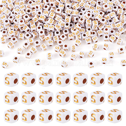 Непрозрачные акриловые бусины MACR-TAG0001-07S-1