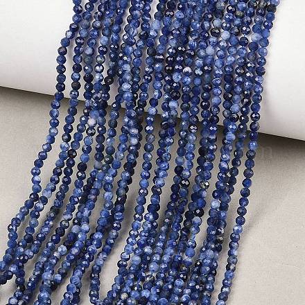 Природный содалит бисер нитей&nbsp;G-B175-D09-2mm-1