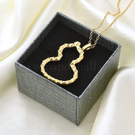 Ионное покрытие(ip) 304 нержавеющая сталь кулон ожерелье NJEW-K255-20G-1