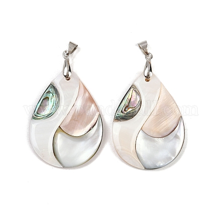 Подвески из натуральной ракушки-абалона SSHEL-B003-06P-05-1