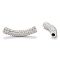 Crystal Brass Tube Middle East Rhinestone Beads, 45~46.5x9mm, Hole: 4mm