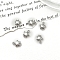Alloy Connector Charms, Platinum, Star, 8x6mm