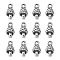 Tibetan Style Alloy Pendants, Lead Free & Cadmium Free, Mushroom, Antique Silver, 13x8mm, Hole: 2mm