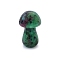 Natural Ruby in Zoisite Healing Mushroom Figurines, Reiki Energy Stone Display Decorations, 35mm