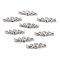 Zinc Alloy Multi-Strand Links, with Crystal Rhinestone, Platinum, 24x6x5.5mm, Hole: 1.5mm
