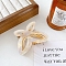 Hollow Butterfly Shape Cellulose Acetate(Resin) Claw Hair Clips, for Women Girls, Bisque, 46x66x49mm