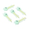Luminous PVC Cabochons, for Hair Accessories, Crocodile, Pale Green, 28x64x5mm