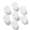 Acrylic Beads, Round Suzumaru Beads, Top Drilled, White, 9x9x10mm, Hole: 2mm