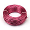 Round Anodized Aluminum Wire, Bendable Metal Craft Wire, for DIY Jewelry Craft Making, Cerise, 7 Gauge, 3.5mm, 20m/500g(65.6 Feet/500g)