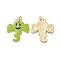 Halloween Theme Rack Plating Alloy Enamel Pendants, Ghost Charms, Light Gold, 31x25x1.5mm, Hole: 2mm