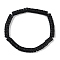 Natural Lava Rock Beaded Stretch Bracelets for Men Women, Disc, Inner Diameter: 2 inch(5.2cm), Bead: 6.5x3mm