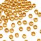 Brass Crimp Beads, Golden, 3.5x2mm, Hole: 2mm