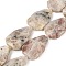 Natural Sunstone Beads Strands, Faceted Teardrop, 36~40x24~26x9.5~10.5mm, Hole: 2mm, about 9pcs/strand, 14.96''(38cm)
