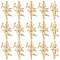 30Pcs Brass Pendants, Long-Lasting Plated, Cupid, Real 24K Gold Plated, 29x16x5mm, Hole: 0.8mm